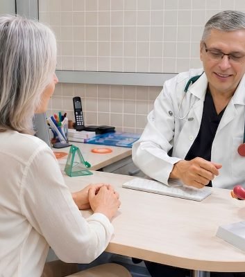 El Dr. Carlos Paternina explica el procedimiento de labioplastia con láser CO₂ durante una consulta personalizada en Bogotá.